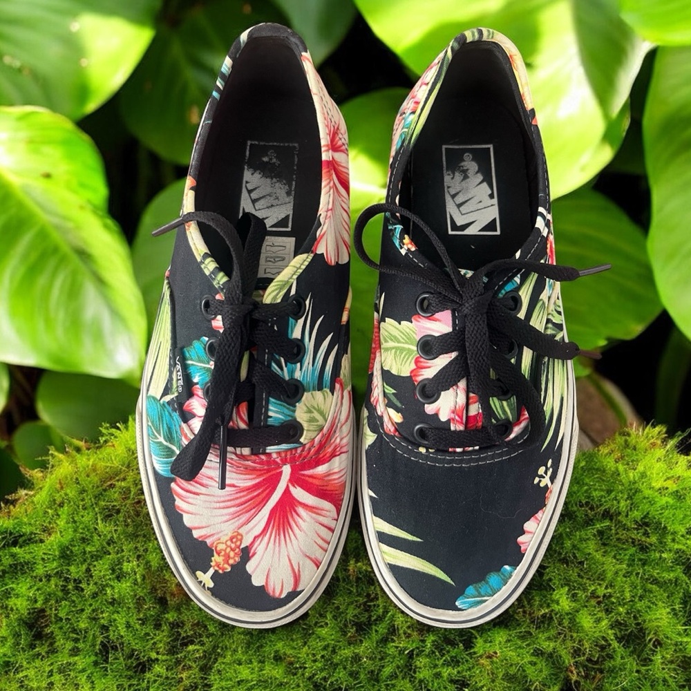 Vans shoes floral Hawaiian print 7